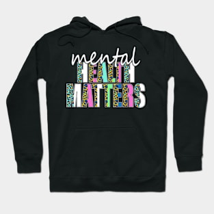 Leopard Mental Health Matters Human Brain Illness Awareness Hoodie